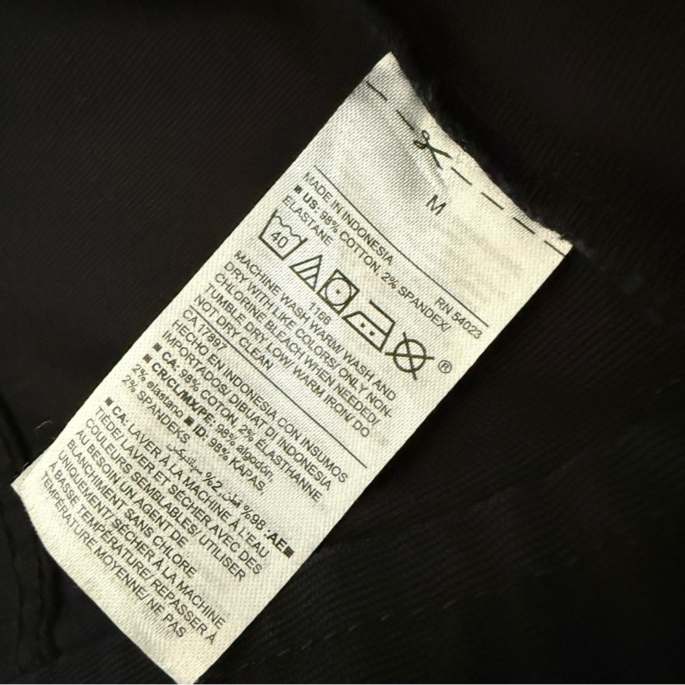 Old Navy Black Jack Moto Jacket Asymmetrical Zip Black Medium - Picture 10 of 10